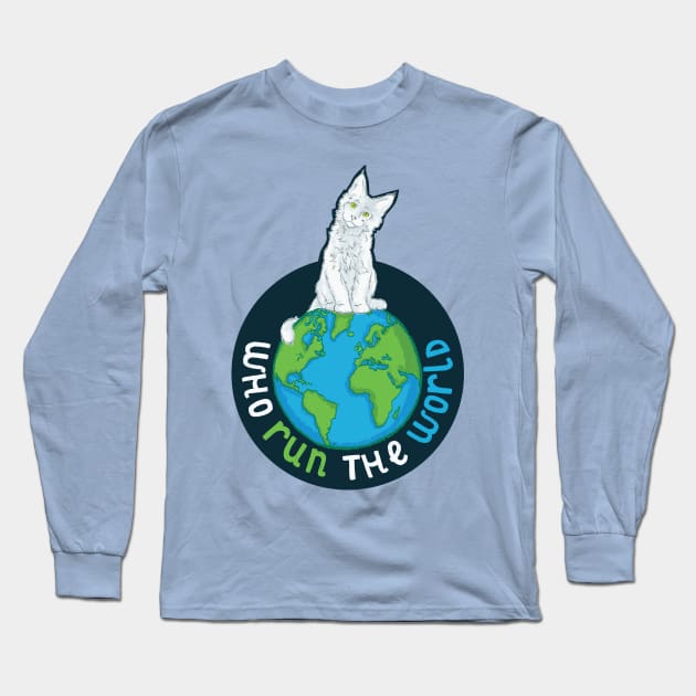 Cats Run the World Long Sleeve T-Shirt by polliadesign